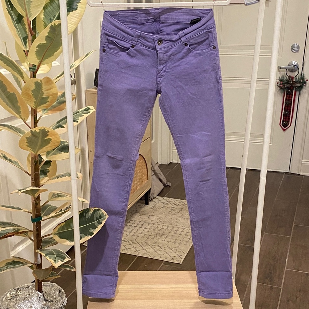Vintage Y2K Low Rise Lavender Jeans